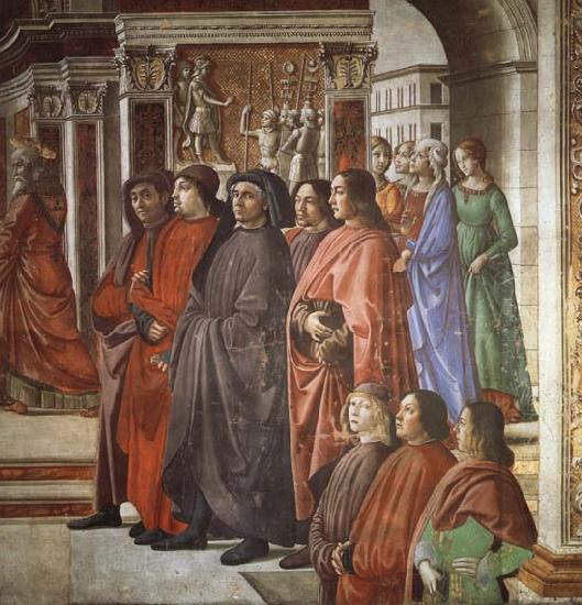 Domenicho Ghirlandaio Details of Verkundigung an Zacharias France oil painting art